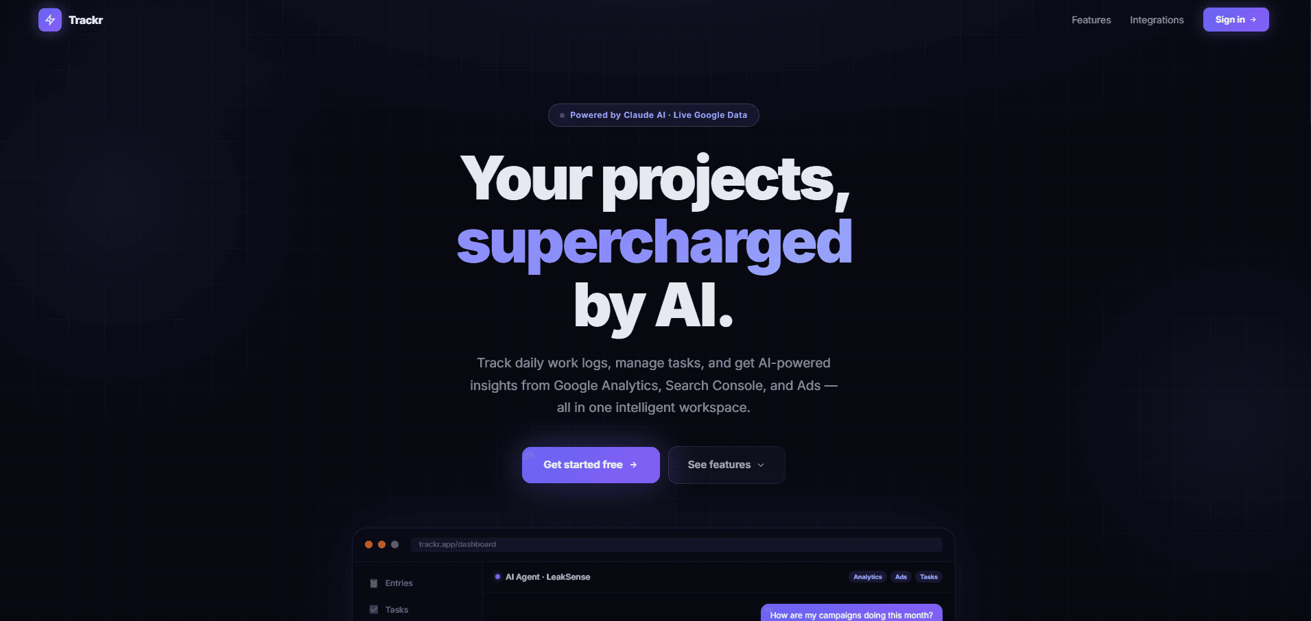 Project Tracking Dashboard